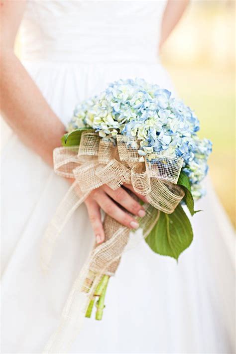 Later, the bouquet became the most traditionally thrown object. Hydrangea Wedding Bouquet | Blue hydrangea wedding ...