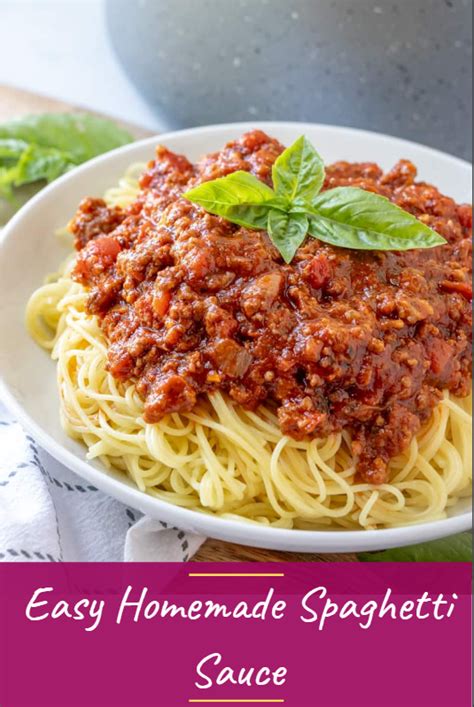 Easy Homemade Spaghetti Sauce My Health Three