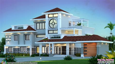 5 Bedrooms 6740 Sq Ft Beautiful Luxury Home Design Kerala Home