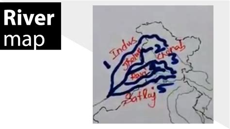 How To Mark Rivers In Map Indus Jhelum Chenab Ravi Sutluj Ijcrs Ncert Cbse Icse Youtube
