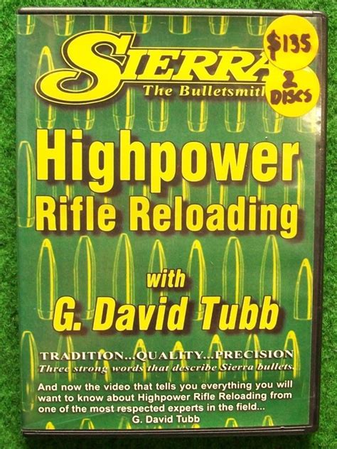 Highpower Rifle Reloading With G David Tubb 2 X Dvds All Guns