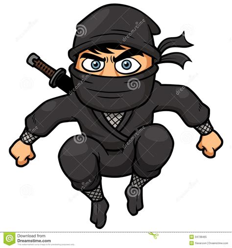 Cartoon Ninja Stock Vector Image Of Sword Arts Person