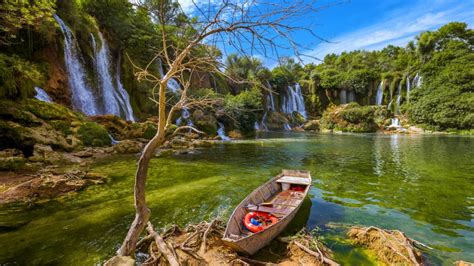 Waterfall Kravice In Bosnia And Herzegovina Beautiful