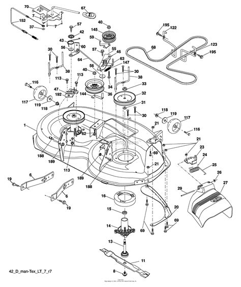 Husqvarna Yt 1942 96043002500 2008 04 Parts Diagram For Mower Deck