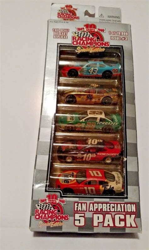 Fan Appreciation 5 Pack Nascar 1989 To 1999 Racing Champions Special