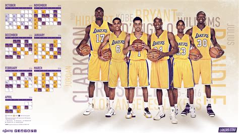 Free Download Los Angeles Lakers Nba Basketball Poster Wallpaper