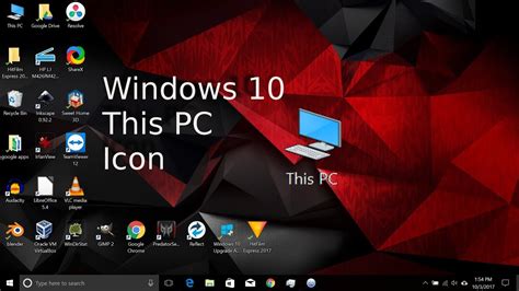 Windows 10 This Pc Icon On Your Desktop 2017 Youtube
