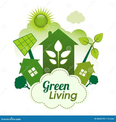 Green Living stock illustration. Illustration of housing - 28602759