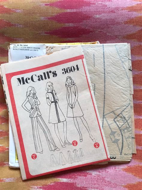 Mccalls 3604 Complete Uncut Factory Folds Vintage 70s Sewing Etsy