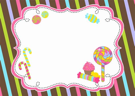 Free Printable Candyland Invitations