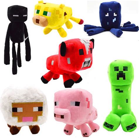 7pcsset Game Minecraft Stuffed Plush Toy Game Doll Creeper Squid