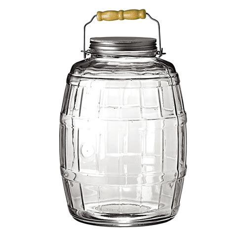 Anchor Hocking 25 Gallon Barrel Jar Glass Jars With Lids Gallon