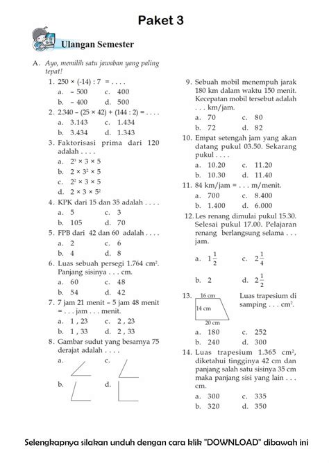 Latihan Soal Uas Matematika Kelas 2 Sd Semester 1 Done Buyfasr