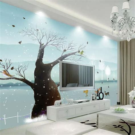 Beibehang Custom Mural 3d Wallpaper The Nordic Suya Elk Modern Tv