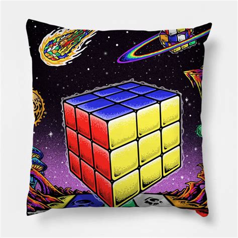 Psychedelic Space Cube Rubiks Cube Inspired Design For People Who