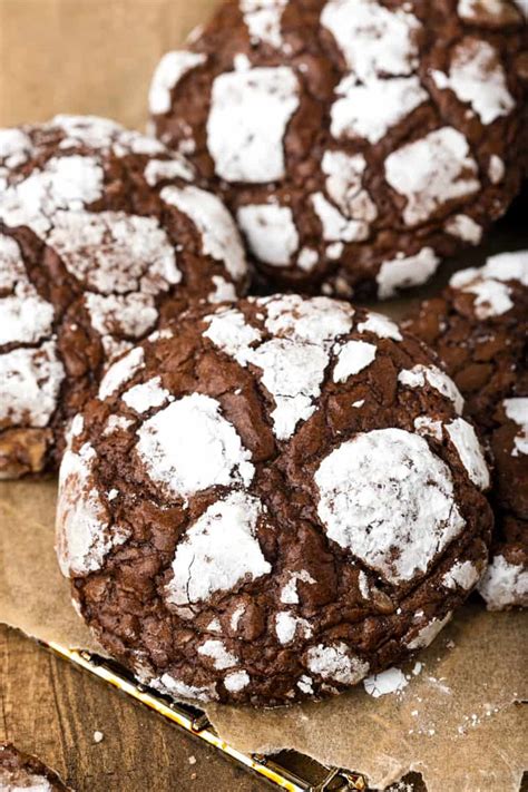 Easy Brownie Mix Crinkle Cookies Story Easy Dessert Recipes