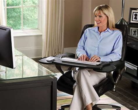 By placing the keyboard tray and mouse pad directly on your chair, the mobo eliminates awkward reaching and stretching for computer controls. Mobo Computer Station - Ergonomic Chair Mount Keyboard ...