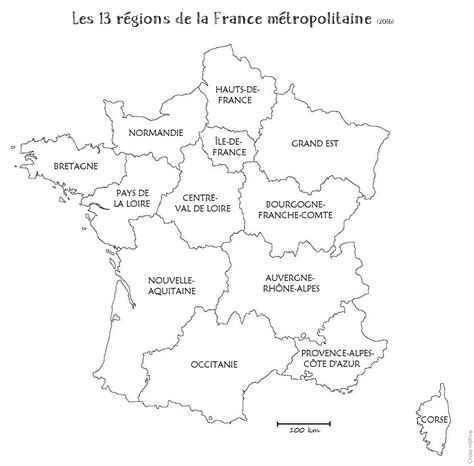 Carte De France Vierge Nouvelles Regions Carte Regions De France 2016