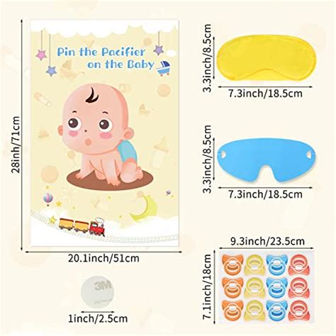 Pin The Pacifier On The Baby Game Large Baby Poster Party Games For