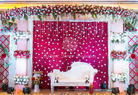Stage design work all function for flowers designing marriage birthday function any function for designing work. decorations by Bhoomi's | Wedding backdrop decorations ...