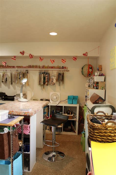 Collection by coats & clark. My small basement sewing/ craft room. | Sewing rooms ...