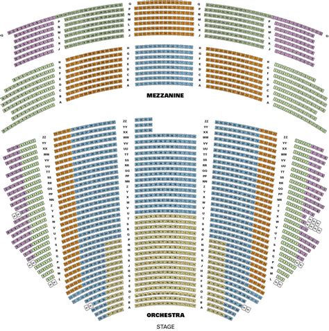 O Theatre Seating Chart