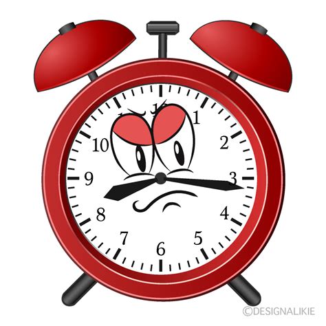 free angry alarm clock cartoon image｜charatoon