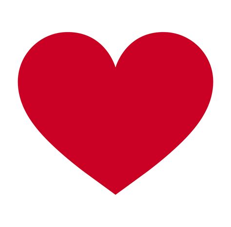 Herz Symbol Der Liebe Und Valentinstag Flache Rote Ikone Lokalisiert