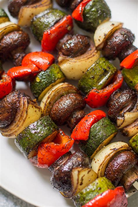 Vegetable Kebabs | Recipe | Grilled vegetable recipes, Vegetable kabob recipes, Vegetable kebabs