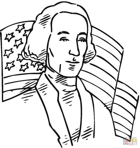 Free printable coloring pages and book for kids. President george washington coloring pages download and ...