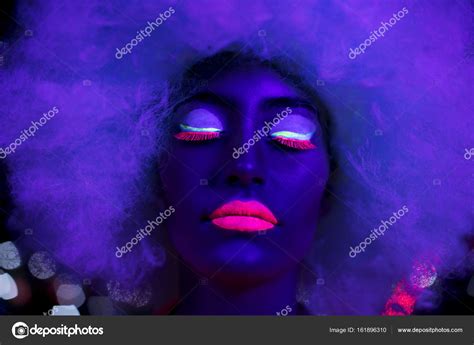 Glow Uv Neon Sexy Disco Female Cyber Doll Robot Electronic Toy Stock Photo By Dubassy