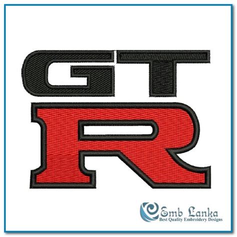 Nissan Gt R Logo 2 Embroidery Design