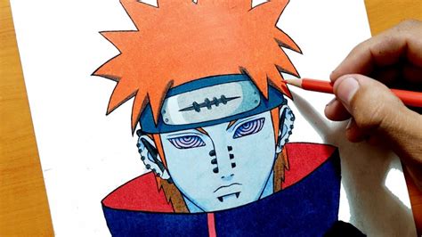 C Mo Dibujar A Pain Nagato De Naruto Paso A Paso How To Draw Pain