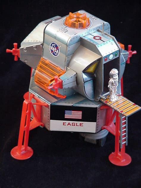 Apollo 11 Lunar Module Eagle Space Ship Car Daishin Kogyo Nasa Tin Toy