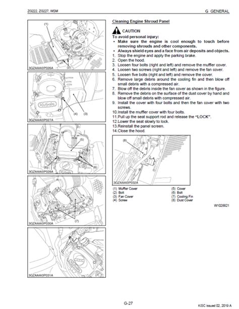 Kubota Zg222 Zg222s Zg227 Mower Workshop Service Manual