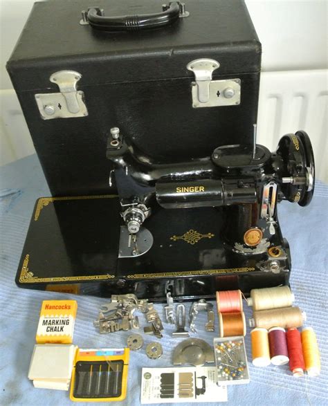 Vintage 1952 Singer 221k Portable Featherweight Sewing Etsy Uk