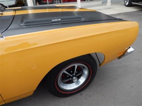 Sell Used 1969 Plymouth Road Runner Bahama Yellow Match S 383