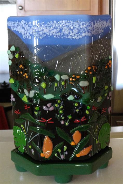 This park displays striking scenery with lush greenery, a. Ho'Omaluhia Botanical Garden Lamp - Delphi Artist Gallery