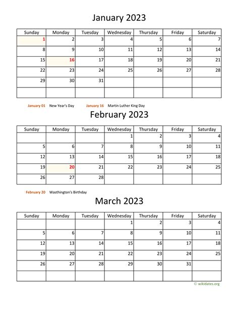 January To June 2023 Printable Calendar Six Months Per Page Printable