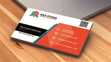 Cara Membuat Kartu Nama Dengan Photoshop Business Cards Design Rika