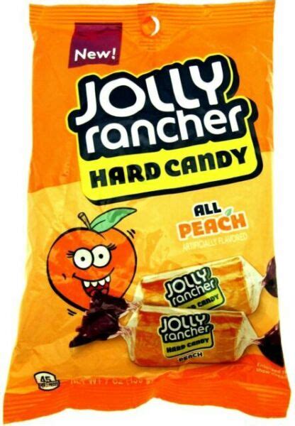 Jolly Rancher All Peach Hard Candy 7 Oz For Sale Online Ebay