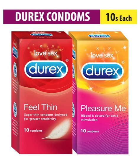 Condomshop.com.bd is the first online. Durex Condom Feel Thin + Pleasure me- Pack of 2: Buy Durex ...
