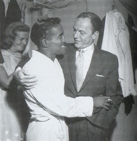 Sammy Davis Jr And Frank Sinatra At Ciros August 1 1955 Old