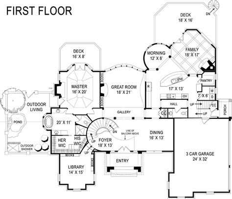 House Plan 72165 European Style With 3777 Sq Ft 4 Bed 4 Bath 1