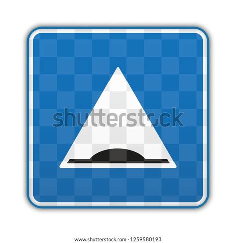 Speed Bump Sign Form Squares Vector Stock Vector Royalty Free