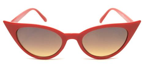 women s red cat eye sunglasses skinny vintage retro style 173 uk 2019 quality ebay red cat
