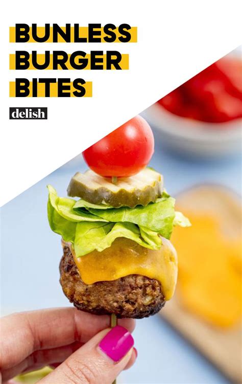 Bunless Burger Bites Are Too Genius Not To Try Recipe Burger Bites