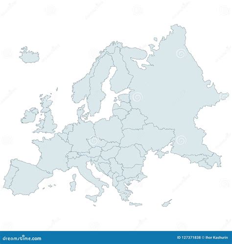 Stylized Map Of Europe Made From Nails In Blue Royalty Free Stock Photography Cartoondealer