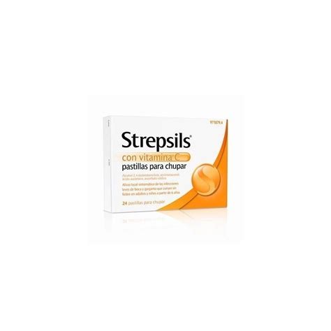 Strepsils Con Vitamina C 24 Pastillas Para Chupar Medicamentos