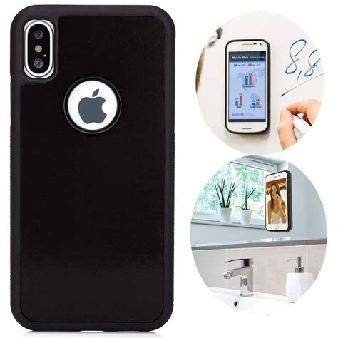 anti gravity phone case for iphone xs max xs back magical nano suction cover adsorbed cover for